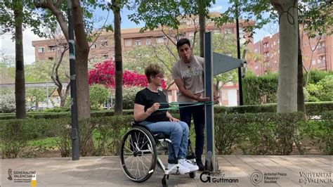 RUTINA DE EJERCICIOS DE FUERZA PARA PERSONAS CON PARAPLEJIA - YouTube