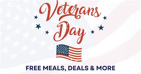 2024 Veterans Day Meal Deals & Freebies - The Freebie Guy® ️️️