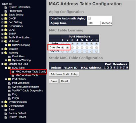 How to setting Port monitor