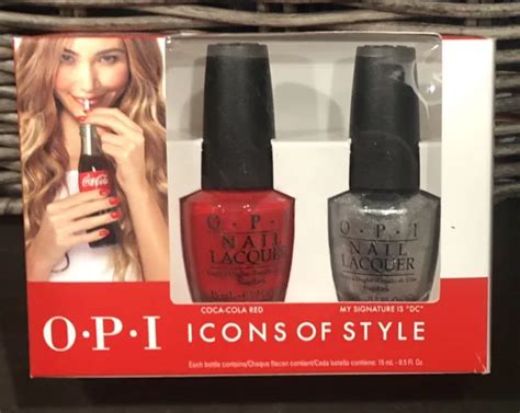 OPI NAIL LACQUER, Coca-Cola Red My Signature Is “DC” 2 Pack Icons of ...
