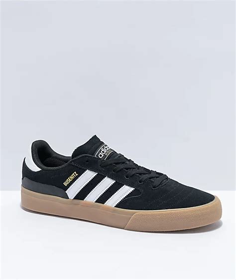 adidas Busenitz Black, White & Gum Vulcanized Shoes