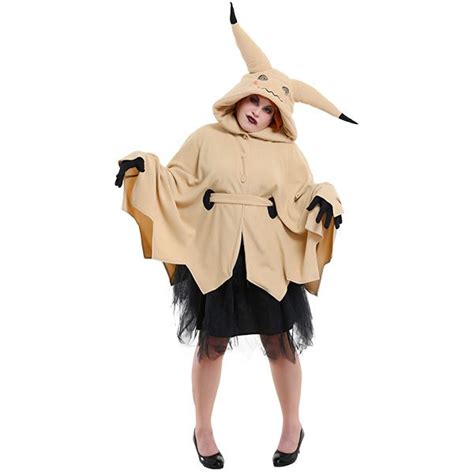 Pikachu Mimikyu Plus Size Costume - Halloween Pokemon Cloak Dress Curvy ...