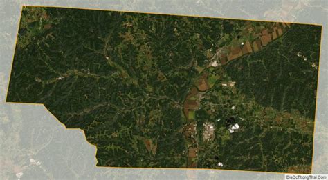 Map of Pike County, Ohio