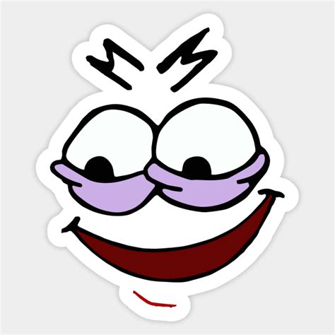 Evil Patrick Face - Spongebob - Sticker | TeePublic