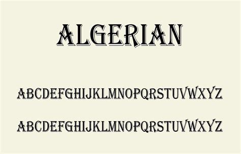 Algerian Font Free Download - Fonts Monster