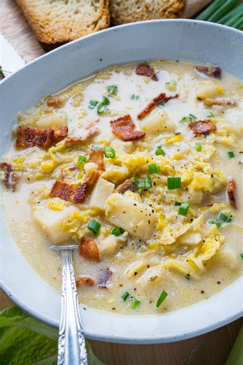 Colcannon Soup (aka Irish Potato and Cabbage Soup with Bacon) | Recipe | Cabbage and bacon ...