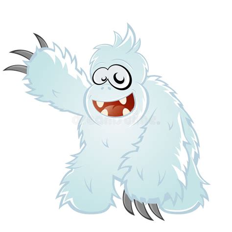 Abominable Snowman Cartoon stock vector. Illustration of migoi - 21344240