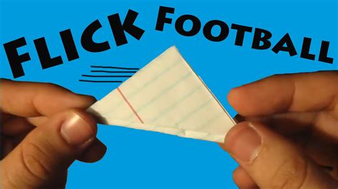 How to Make a Paper Flick Football - Origami - YouTube