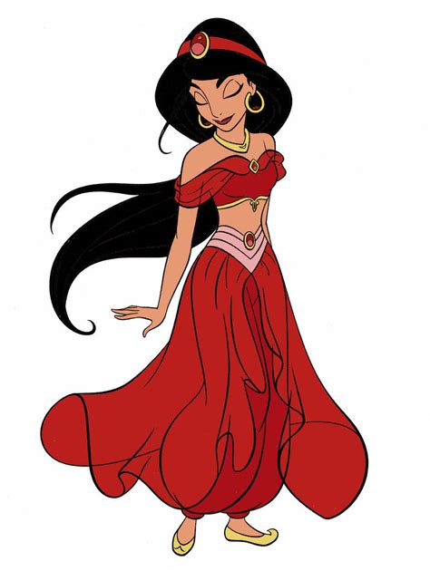 Princess Jasmine in red by Knighthoodhero on DeviantArt