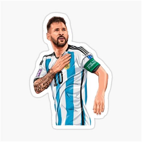 Pegatina for Sale con la obra «Lionel Messi» de WorldClub | Redbubble