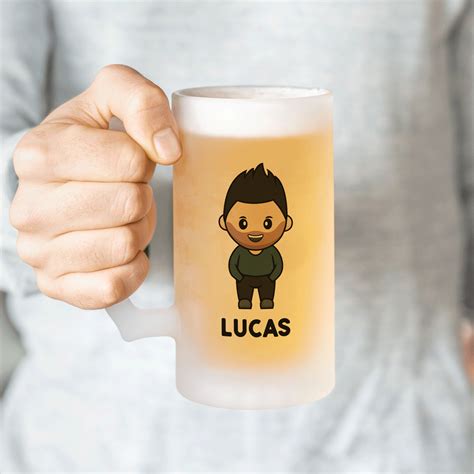 Who hasn’t always wanted their own personal cartoon caricature on a beer glass? Now you can make ...