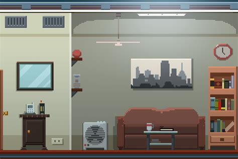 Living Room by nhe1 on DeviantArt | Pixel art landscape, Pixel art games, Pixel art background