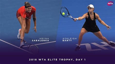 Aryna Sabalenka vs. Ashleigh Barty | 2018 WTA Elite Trophy Day 1 | WTA ...