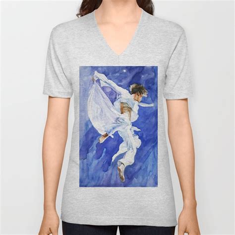 BTS Jimin watercolor painting, Black Swan, original fan art, k-pop V Neck T Shirt by jaeho ...