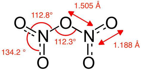 N - O - N bond angle in N2O5 and O - N - O bond angle in NO2 are, respectively: