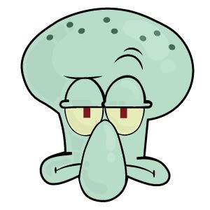 Squidward Face | Squidward, Easy drawings, Spongebob