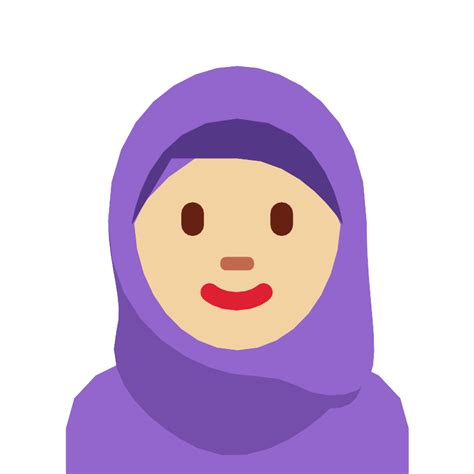 Woman With Headscarf Medium Light Skin Tone Vector SVG Icon - SVG Repo