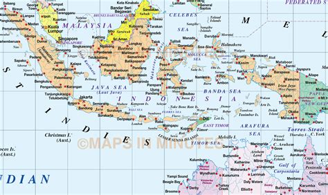 Digital vector Australasia map, States and Country map @10m scale in illustrator and pdf format