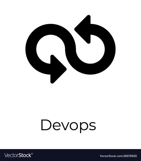 Devops symbol Royalty Free Vector Image - VectorStock