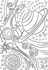 Outer Space Coloring Pages sketch template