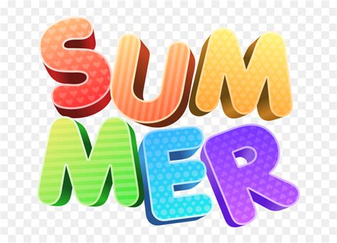 Summer Art Word Creative Element, HD Png Download - vhv