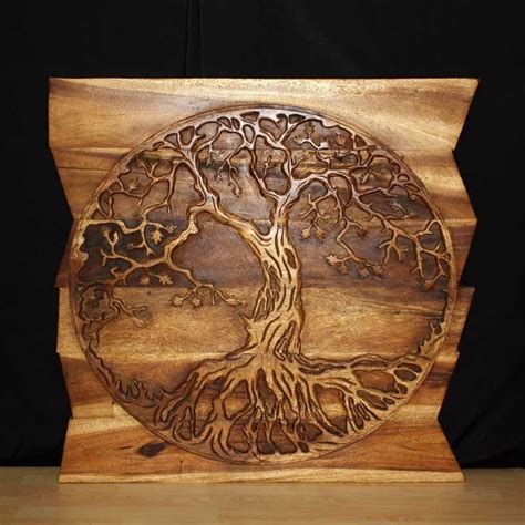 2024 Latest Tree of Life Wood Carving Wall Art