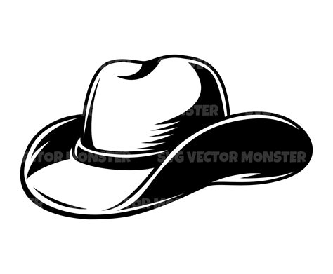 Cowboy Hat Svg. Vector Cut file for Cricut Silhouette Pdf | Etsy