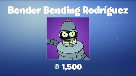 Bender Bending Rodríguez | Fortnite Outfit/Skin - YouTube