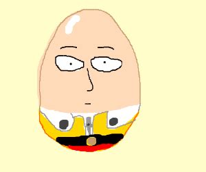 One Punch Man but he's an egg - Drawception