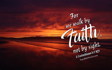 2 Corinthians 5:7 Christian Bible Verse Desktop Wallpapers