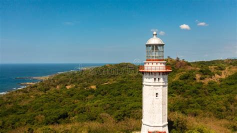 Cape Bojeador Lighthouse. stock photo. Image of philippines - 269432228