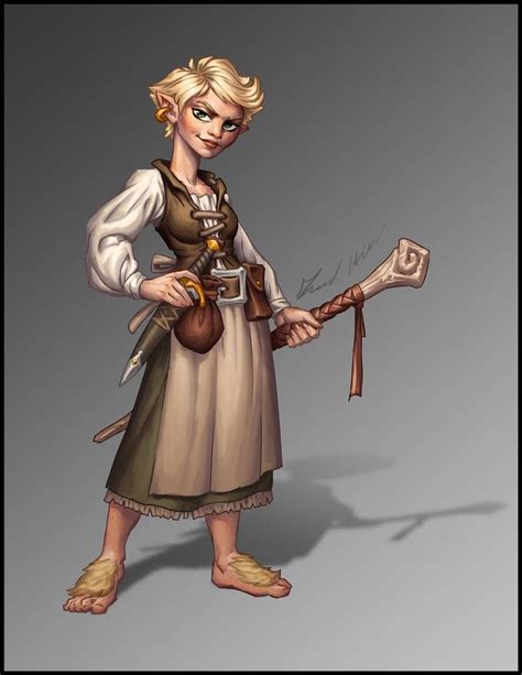 Halfling Wizard by Trollfeetwalker | Character portraits, Dungeons and ...