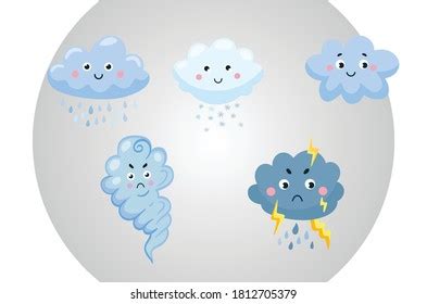 Weather Cloud Emoticon Gradient Background Stock Vector (Royalty Free) 1812705379 | Shutterstock