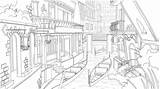 Gondolas In Venice Italy Coloring Page Sketch sketch template