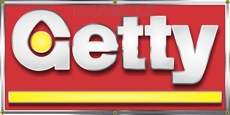 GETTY OIL SERVICE GASOLINE GAS STATION VINTAGE OLD SCHOOL SIGN REMAKE – Revved-Up Banners