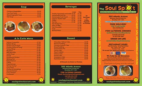 Soul Food & Caribbean Restaurant | Brooklyn, NY | Menu