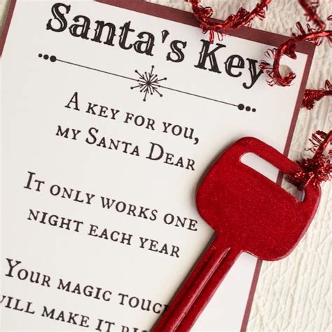 Santa's Magic Key - With Free Printable Poem - Happy Hooligans