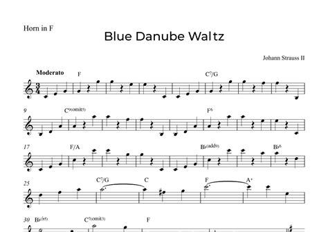 Blue Danube Waltz (arr. Alex Nunes Rodrigues) Sheet Music | Johann ...