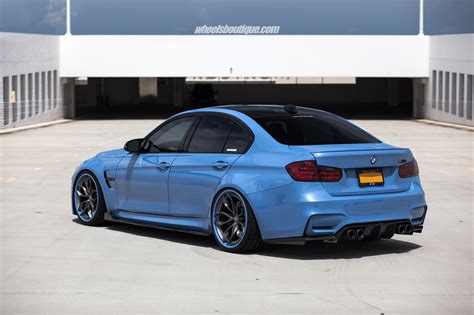 BMW F80 M3 in Yas Marina Blue Has Matching Wheels