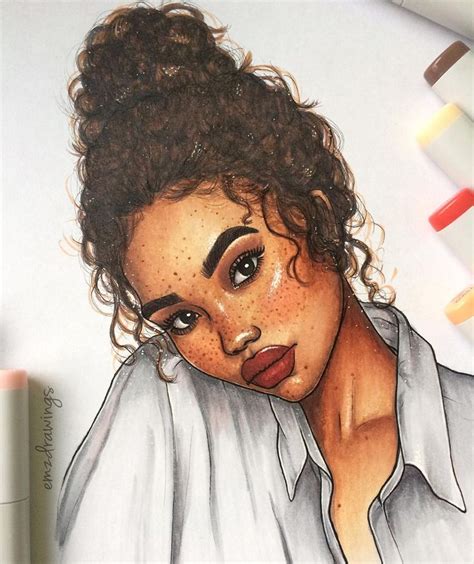 African American Girl Drawing at GetDrawings | Free download