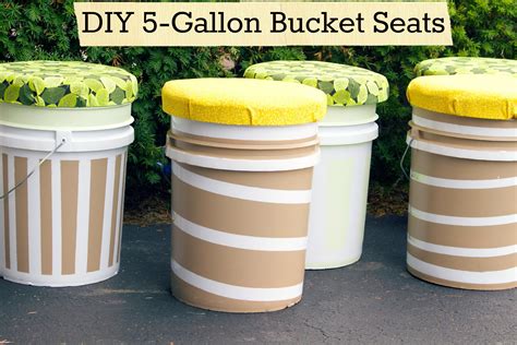 5 gallon buckets, Paint bucket seats, Bucket gardening