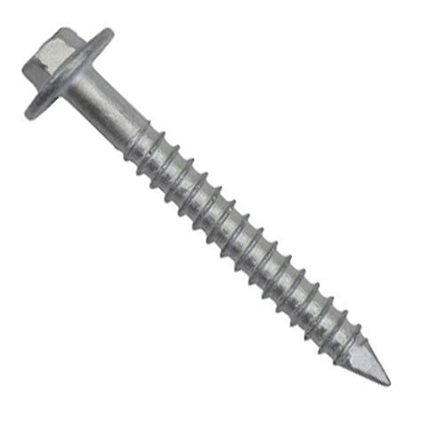 Crete Flex® 410 Stainless Steel Concrete and Masonry Fastener #14 X 1 3/4" Hex Flange Head (100 ...