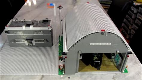 Custom Lego Military Base Hangar and Barracks - YouTube