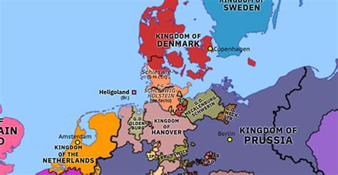 First Schleswig War | Historical Atlas of Northwest Europe (24 March 1848) | Omniatlas