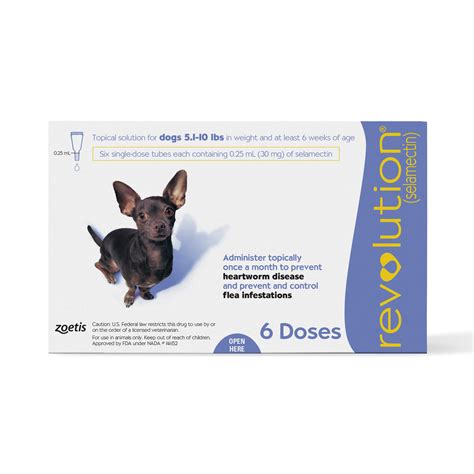 Revolution Topical Solution for Dogs 5.1-10 lbs, 6 Month Supply | Petco