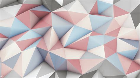 Wallpaper : digital art, abstract, 3D, artwork, low poly, symmetry, triangle, pattern, geometry ...