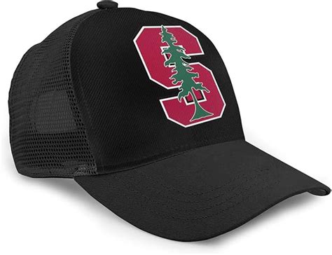 Amazon.com: ZJLVMF Stanford University Arc Edged Mesh Baseball Cap Your Best Hat. Black: Clothing