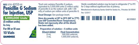 DailyMed - PENICILLIN G SODIUM injection, powder, for solution