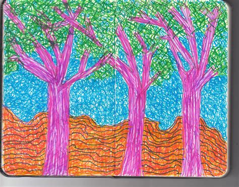 pink trees | Pink trees, Artwork, Sketch book