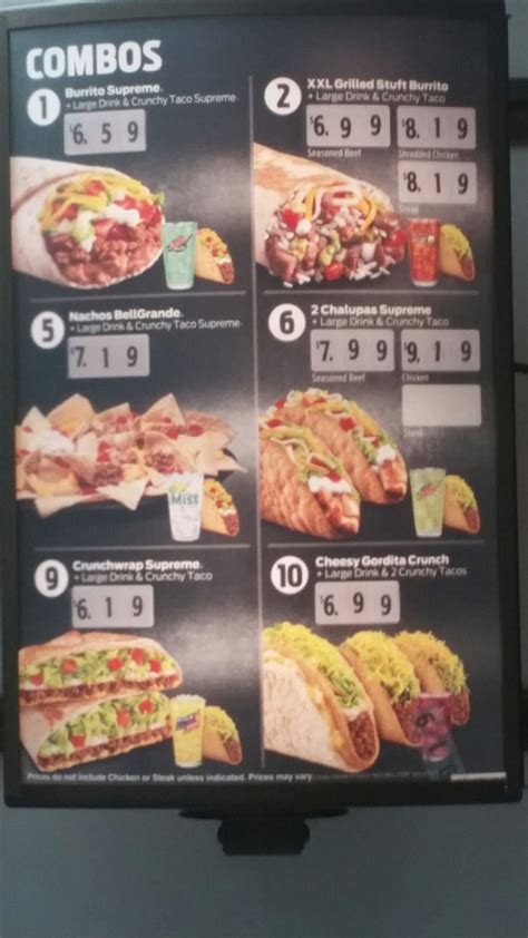 Taco Bell Menu Prices